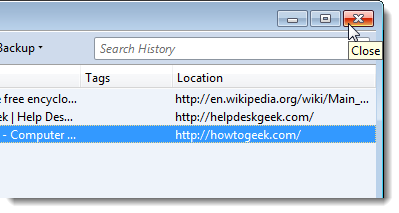 firefox close history