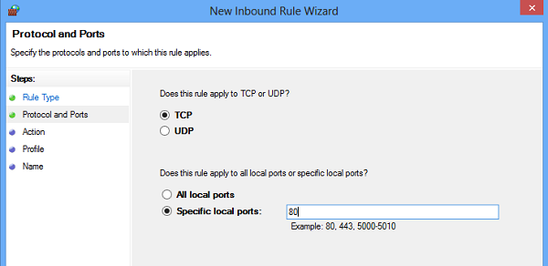 firewall block connection